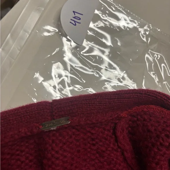 Free People Over Rainbow Striped Long Duster Cardigan Mohair Blend Size Medium - Picture 8 of 8